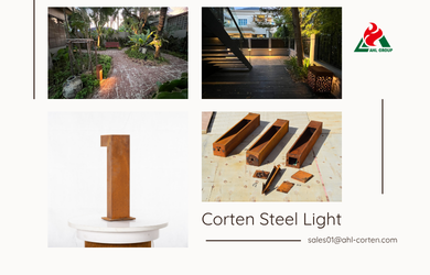 Corten Steel Path Light